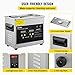 VEVOR 3 L Verbesserter Ultraschallreiniger (200 W Heizung, 120 W Ultraschall) Professioneller digitaler Labor-Ultraschall-Teilereiniger mit Heizungstimer für die Reinigung von Schmuckgläsern