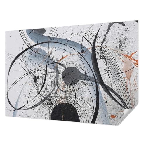 Haute qualité esthétique papier peint moderne décoration murale art abstrait - 2