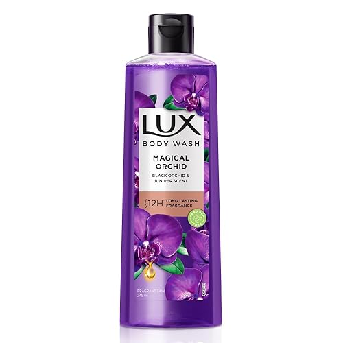 LUX Gel de ducha Black Orchid Fragancia y Aceite de Enebro 8.3 fl oz8.28 FL .OZ