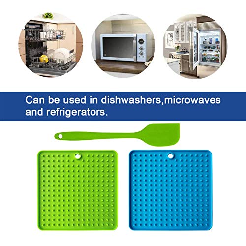 POPETPOP 3Pcs Almofada de Silicone para Lamber para Cães de Silicone para Tratamento Lento Tapete de