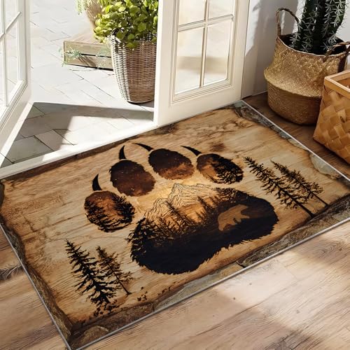 Tapete Decorativo Rectangular 2x3 Pies Bear Paw