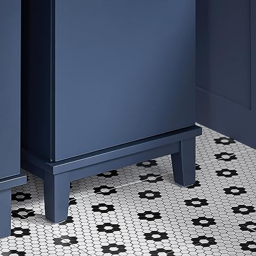 SoBuy BZR112-B wysoka szafka łazienkowa wąska szafka łazienkowa szafka łazienkowa meble łazienkowe niebieska szer. x wys. ok. 35 x 170 x 30 cm