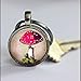 Produktbild Schlüsselanhänger im Vintage-Stil, grüne Pilze, Schlüsselanhänger, antikes Silber, Kunstszene Schlüsselanhänger, Zubehör, handgefertigter Schmuck, Glas, Schmuck für Damen oder Herren