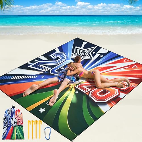 WIWIGO Beach Blanket Waterproof Sandproof...