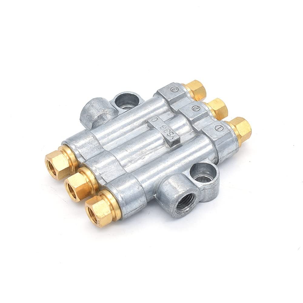 SLOYCA 1 Pc Detective Volumetric Grease Oil Distributor/separator Valve Divider 2 3 4 5 6 Way For Aluminum Centralized Lubrication System (Size : 2 Way)