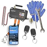 RIEIEK Smart Remote Battery Disconnect Switch 12V/24V – APP Controlled Battery Kill Switch for Cars, Trucks, RV, Marine, Boat, ATV – Waterproof Heavy-Duty Battery Cut Off Switch with Wireless Remote