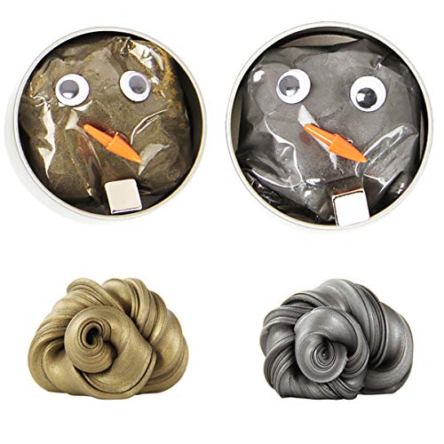 Ahyuan Pack of 2 Super Larger 4.2Ounce Magnetic Slime Hand Magnetic Putty Soft Non-Sticky Stress Rel - //coolthings.us