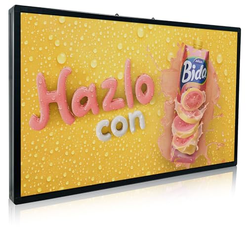 Image of P3 40 inchx25 inch Led Sign Programmable Scrolling Digital Display Screen For Business Message Board Wifi Control High Definition High Brightness Advertising Support Image& Video Matrix Panel