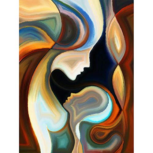 ycyingcheng DIY Diamond Painting, 5D DIY Full Drill Diamond Painting Abstract Woman Bordado en Punto de Cruz