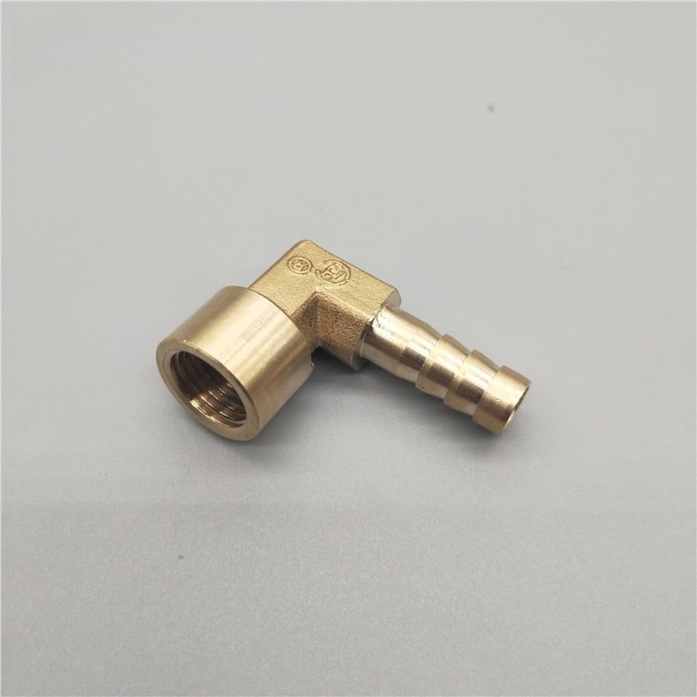 Conector de acoplamiento de púas de latón para manguera de 8 mm, 10 mm, 12 mm, 16 mm a rosca hembra BSP de 1/4", 1/8", 3/8", 1/2".