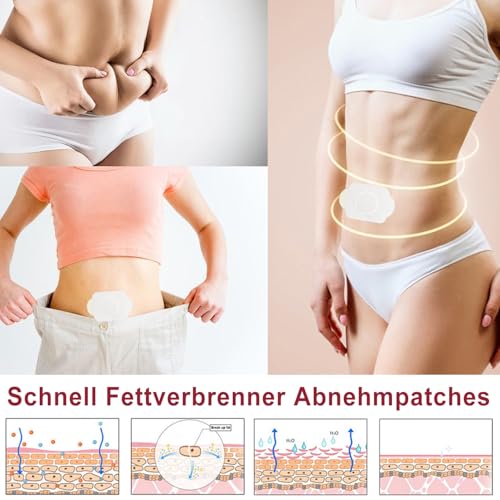 Abnehmpflaster Fettverbrenner Abnehmen Schnell, Effective Gesund Slimming Patch, Natürlichen Inhaltsstoffen Kann das Stoffwechselsystem Verbessern und das Fett Besser Anregen