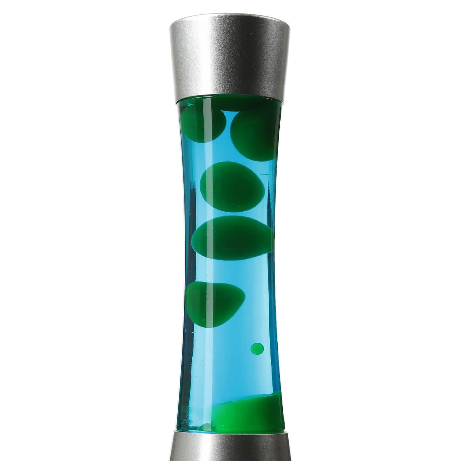Licht-Erlebnisse Lava Lampe Blau Grün, beruhigend, belebend, 39,5 cm, mit Kabelschalter, Geschenkidee Weihnachten, Lavalampe Retro
