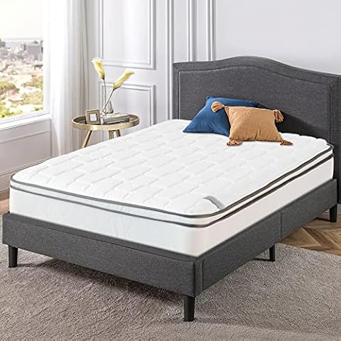 Mattress Comfort, 10-Inch Meduim Plush Eurotop Pillowtop Innerspring Mattress, Full XL Cover