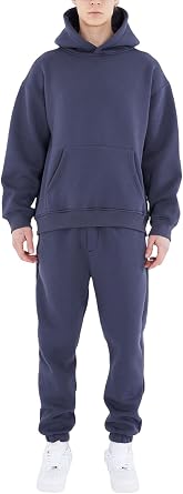 HHGKED Mens Sweatsuits 2 Piece Outfits Baggy Travel Vacation Fashion Clothes Casual Hoodie Jogging Track suits Sets