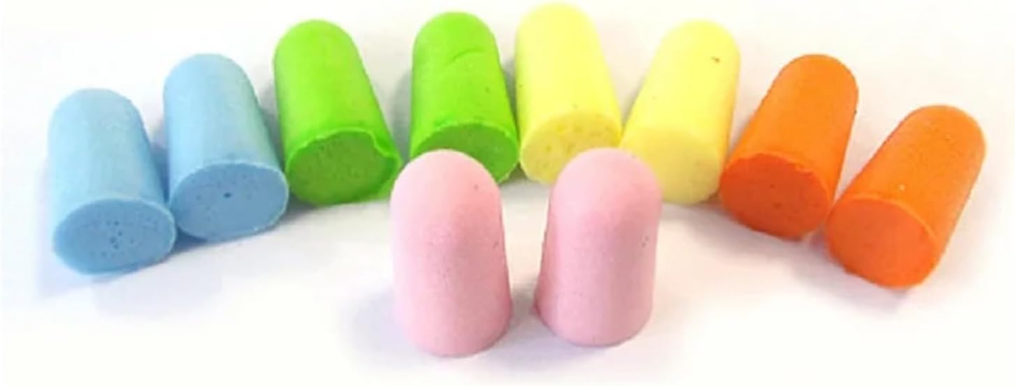 Sleeping Ear Plugs, 10Pairs Comfort Earplugs Noise Reduction Foam Soft Ear Plugs Sleep Slow Rebound Earplugs(Random Color)