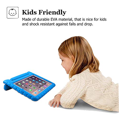Avawo Kids Case For Apple Ipad 2 3 4 - Light Weight Shock Proof Convertible Handle Stand Kids Friendly For Ipad 2, Ipad 3Rd Generation/ 4Th Generation Tablet - Blue #TOP6