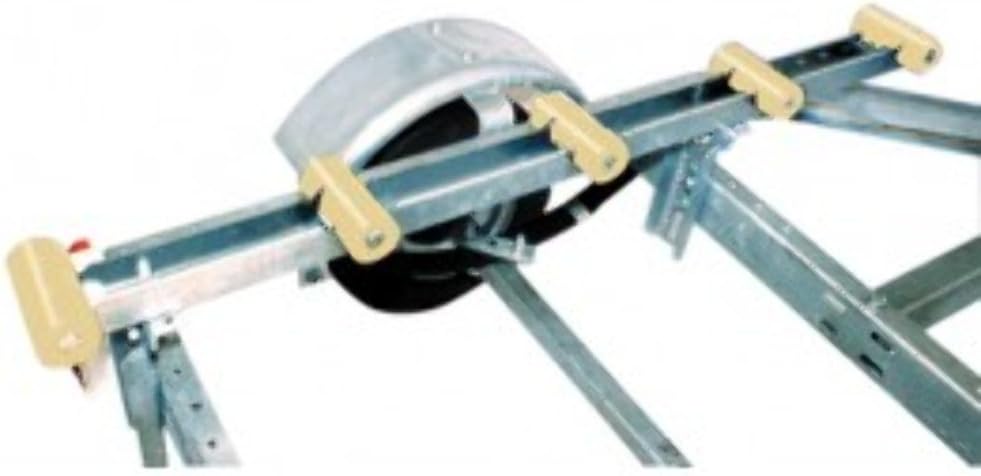 Tie Down Heavy Duty Galvanized Steel Amber 4' Roller Bunks