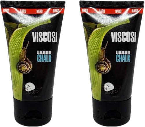 Viscosi - Tiza líquida (duro) de 1.4 fl oz, paquete de 2 (1 oz+1 onza), agarre de poste de alta calidad para baile de poste, sedas aéreas, escalada,
