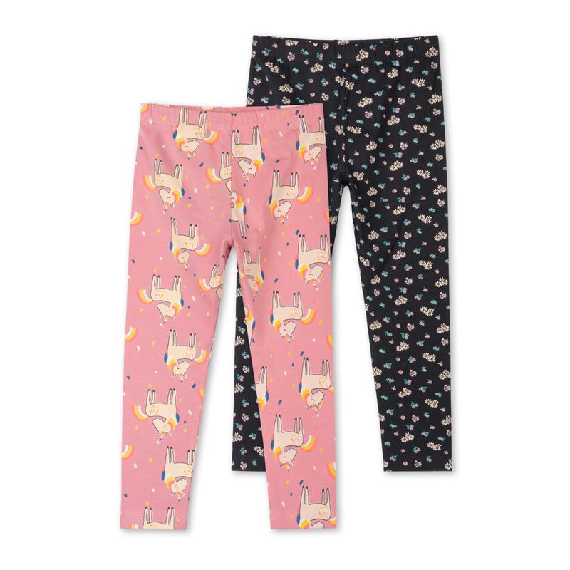 Image of ARIEL Cotton Printed Non-Transparent Regular Fit Ankle Length Leggings for Girls