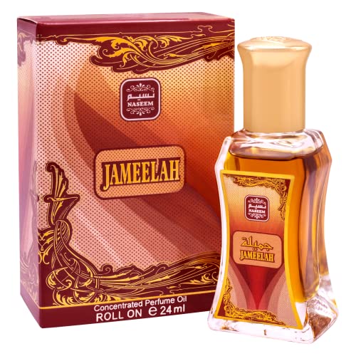 Naseem Jameelah Perfume Oil Rollerball Alcohol Free With Composition Of Rose Jasmine Fruity Musk Long Lasting Arabian Fragrance Oil For Women 0.81 Fl Oz #TOP16