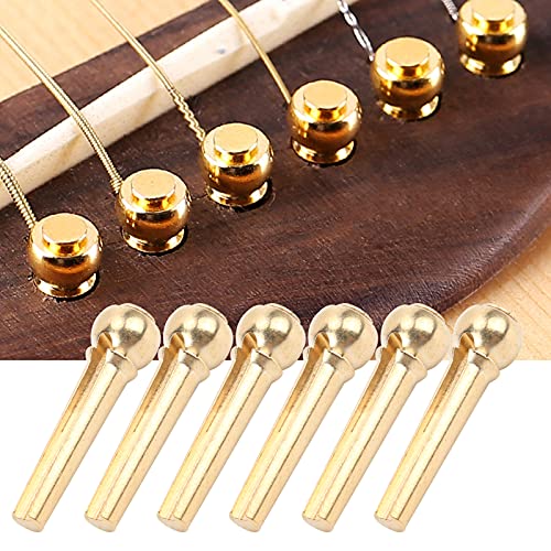 Conjunto de pinos de ponte de guitarra, kit de pinos de cobre estável para instrumento