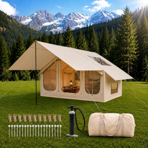 Carpa inflable para camping para 4-6 personas