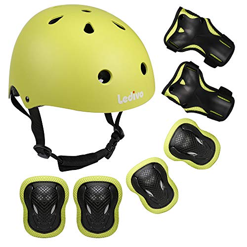 Ledivo Kids Adjustable Helmet Suitable for Ages 3-8 Years Toddler Boys Girls, Sports