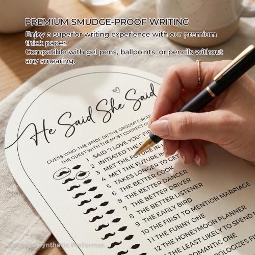 Diakos 4-in-1 Minimalist Arch Bridal Shower Games Set for 50 Guests by Diakos - Used condition - Image 5