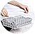 iPEGTOP Wire Storage Freezer Baskets, Set of 2 Large 15.4" Household Metal Organizer Storage Bins Basket for Kitchen Cabinets, Refrigerators, White