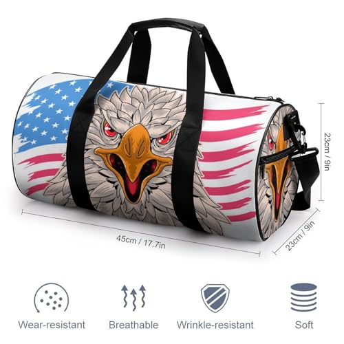 Sac pour camping randonnée oiseau drapeau, la solution voyage compact