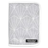 Multi-Case Mother-Child Notebook Case Zipper Type Silver Light