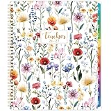 2026-2027 Teacher Planner - Academic Lesson Planner from July 2026 - June 2027, 8.5'' x 11'', Lesson Plan Book for Teachers with Colourful Monthly Tabs, Back Pocket