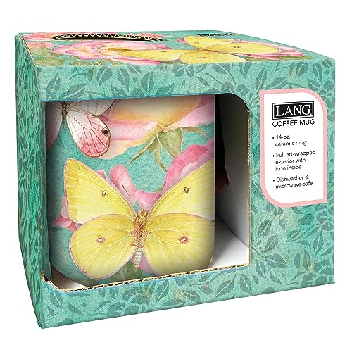 Taza de café Lang Mariposas Brillantes 14 oz miniatura 2