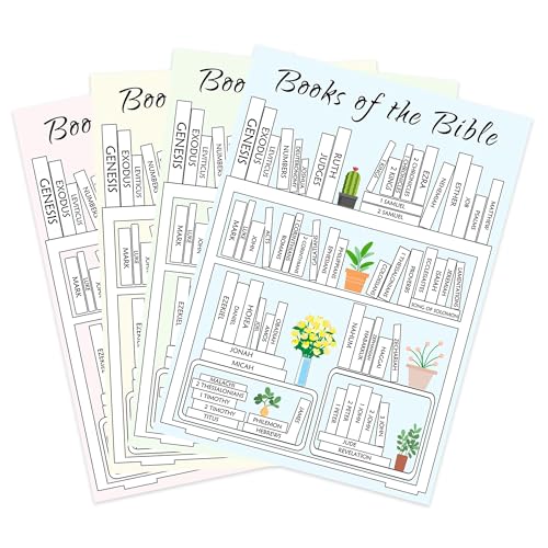 Bible Reading Tracker Stickers - 8 Pack Books of the
