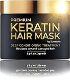 2021 Premium Keratin Hair Mask - Professional Treatment for Hair Repair, Nourishment & Beauty - Hair Mask - Vitamin Complex for All Hair Types - with Omega 3, 9, Vitamin E - Protein Nourishment Mask