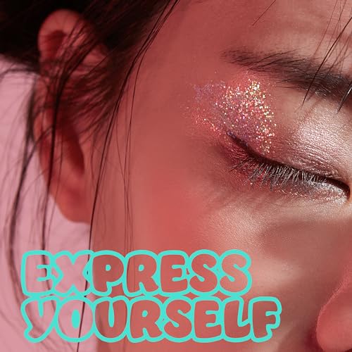 Expressions Conjunto de glitter Roll-On com 2 peças Pink Sparkles – Glitter corporal e brilho facial