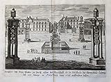  Prospect deß Siegs-Platzes zu Pariß, allwo der Marschall de la Feuillade... - Paris Place des Victoires gravure