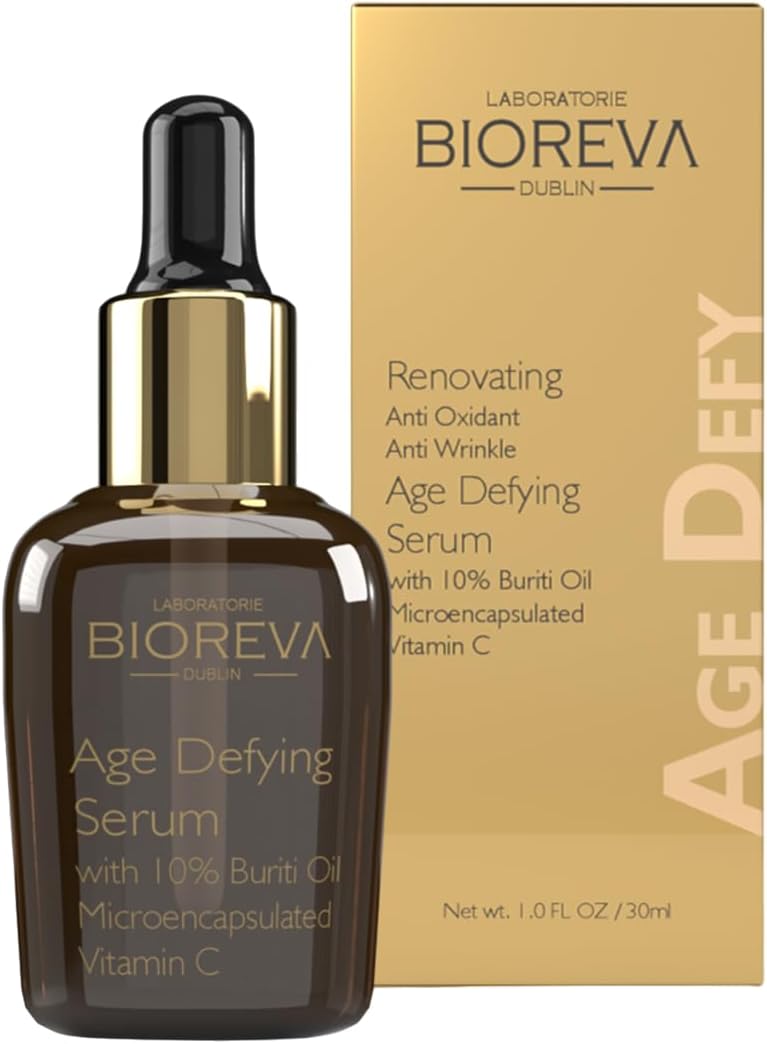 Age Defying Serum with 10% BURITI Oil & Microencapsulated Vitamin C, Helps to Reduces Fine Lines, Wrinkles, Pigmentation & Dark Spots, Anti-Ageing for Night, For Women-Men, 30 ml