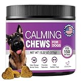Hemp Calming Chews for Dogs 150PCs Dog Calming Treats and Bites with Hemp Oil - Anxiety and Stress Relief for Dogs Puppy Melatonin Sleep Aid Calm Dog, Noise, Thunder, Barking, Separation, Chewing