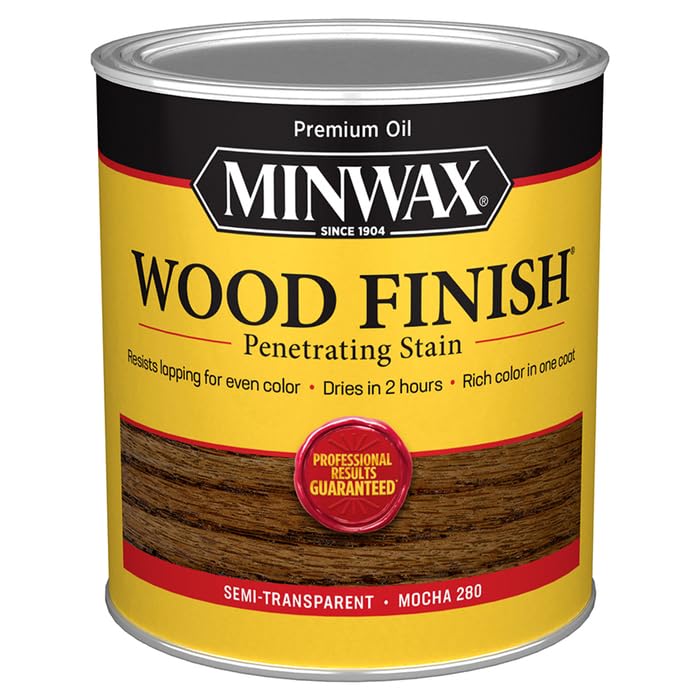 4-Pack of 1 qt Minwax 70019 Mocha Wood Finish Penetrating Oil-Based Wood Stain