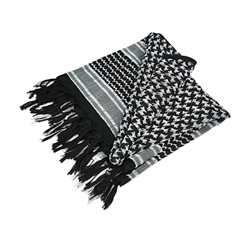 Image of Luxns Military Shemagh Tactical Desert Scarf / 100% Cotton Keffiyeh Scarf Wrap for Men And Women
