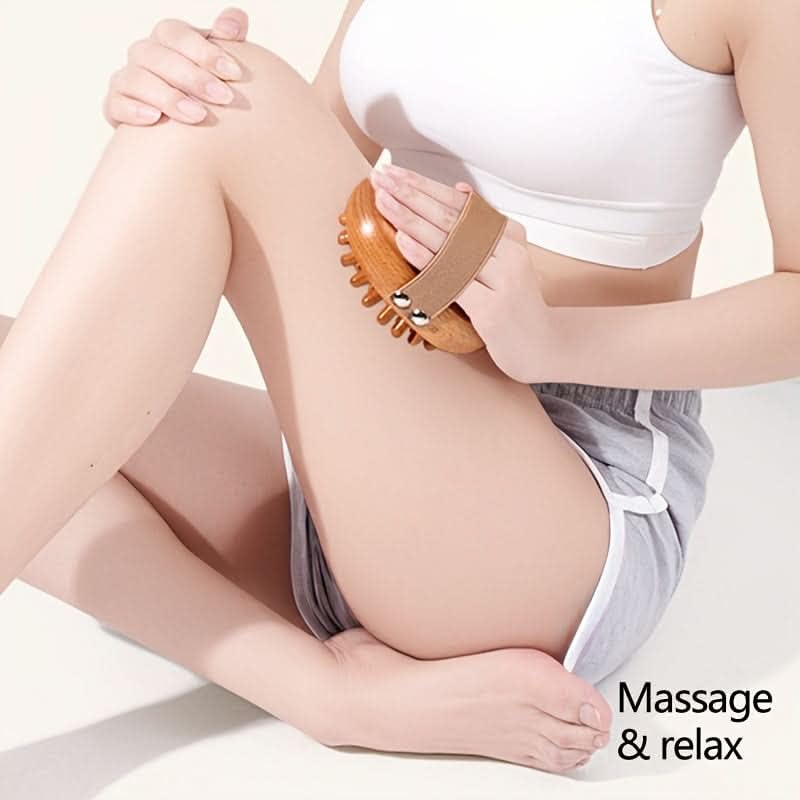 CHROES Manual Wooden Meridian Massage Brush