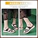 Imagen de Acfoda Sandalias de Mujer de Verano Zapatillas cómodas con Soporte ortopédico Zapatos Moda Elegantes Informales Suaves y livianos Negro 38