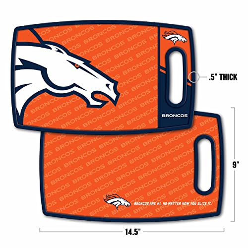 Image of YouTheFan NFL Denver Broncos Logo Series Cutting Board