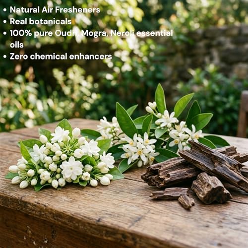 Image of Shubh - The Auspicious Box | Home Perfume Gift Set | 3X50ml | Luxury Air Freshener | Oudh + Mogra + Neroli Room Sprays | Made with 100% Natural Essential Oils