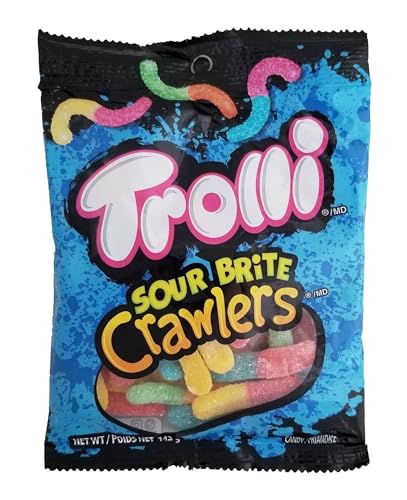 Dulces Trolli Sour Brite Crawlers 142 g sabor original miniatura 1
