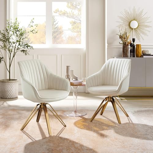 通用 Zouron Esszimmerstühle Drehbar - Küchenstuhl Beige Polsterstuhl...