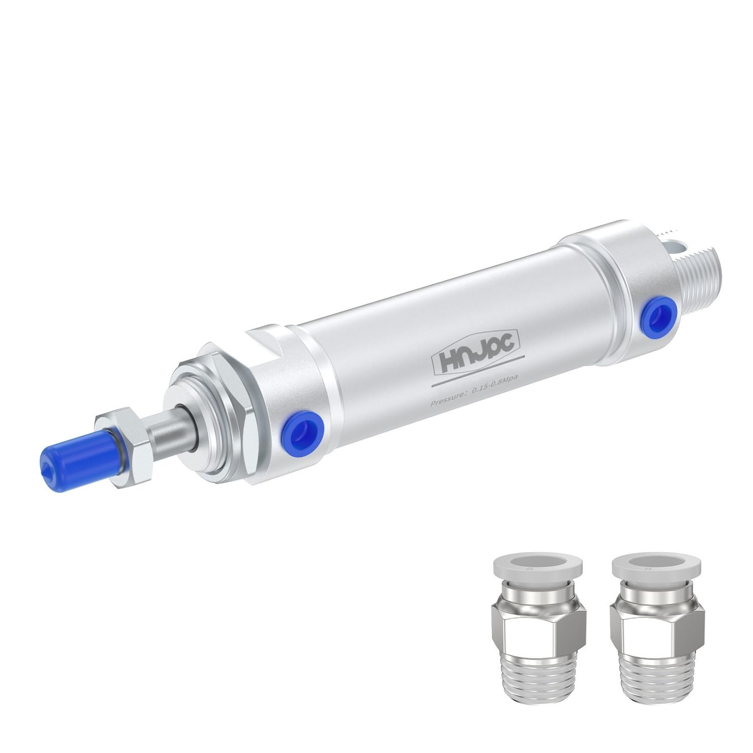 HNJPC MAL16x25 Mini Pneumatic Cylinder: 5/8" (16mm) Bore, 1" (25mm) Stroke Double Acting Compact Aluminum Air Cylinder