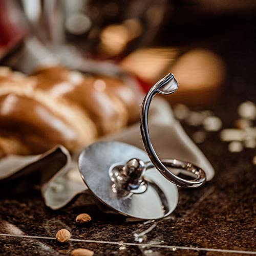 Kitty Professional Knethaken 'Teigpeitsche' Edelstahl kompatibel mit Kitchen Aid Küchenmaschine 4,3/4,7/4,8 Liter: Spülmaschinenfest, Spiralhaken