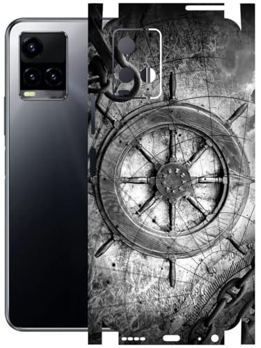 Image of AtOdds - Full Body Back Screen Guard Protector Film - Lamination Wrap Skin Sticker Compatible with VIVO Y33T | Scratchproof Matte Finish (Voyage)